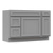 48" Modern Freestanding Oak Plywood Bathroom Vanity Base Only – Shaker Style Storage Cabinet with 3 Drawers & 2 Soft-Closing Doors VA40362L-121 - HomeBeyond