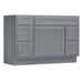 48" Modern Freestanding Oak Plywood Bathroom Vanity Base Only – Shaker Style Storage Cabinet with 5 Drawers & 1 Soft-Closing Door VA40123-362R - HomeBeyond