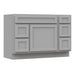 48" Modern Freestanding Oak Plywood Bathroom Vanity Base Only – Shaker Style Storage Cabinet with 5 Drawers & 1 Soft-Closing Door VA40362L-123 - HomeBeyond