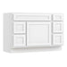 48" Modern Freestanding Oak Plywood Bathroom Vanity Base Only – Shaker Style Storage Cabinet with 5 Drawers & 1 Soft-Closing Door VA40362L-123 - HomeBeyond