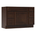 48" Modern Freestanding Oak Plywood Bathroom Vanity Base Only – Shaker Style Storage Cabinet with 5 Drawers & 1 Soft-Closing Door VA40362L-123 - HomeBeyond