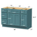 48" Modern Freestanding Plywood Bathroom Vanity Base Only – Shaker Style Storage Cabinet with 4 Drawers & 3 Doors VA40123-24-121 - HomeBeyond