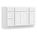 48" Modern Freestanding Plywood Bathroom Vanity Base Only – Shaker Style Storage Cabinet with 4 Drawers & 3 Doors VA40123-24-121 - HomeBeyond