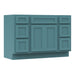 48" Modern Freestanding Plywood Bathroom Vanity Base Only – Shaker Style Storage Cabinet with 6 Drawers & 2 Doors VA40123-24-123 - HomeBeyond
