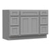 48" Modern Freestanding Plywood Bathroom Vanity Base Only – Shaker Style Storage Cabinet with 6 Drawers & 2 Doors VA40123-24-123 - HomeBeyond