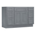 48" Modern Freestanding Plywood Bathroom Vanity Base Only – Shaker Style Storage Cabinet with 6 Drawers & 2 Doors VA40123-24-123 - HomeBeyond