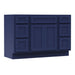 48" Modern Freestanding Plywood Bathroom Vanity Base Only – Shaker Style Storage Cabinet with 6 Drawers & 2 Doors VA40123-24-123 - HomeBeyond