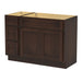48" Oak Bathroom Vanity Cabinet without Top - 3 Drawers & 2 Doors - HomeBeyond