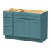 48" Oak Bathroom Vanity Cabinet without Top - 3 Drawers & 2 Doors - HomeBeyond