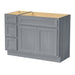 48" Oak Bathroom Vanity Cabinet without Top - 3 Drawers & 2 Doors - HomeBeyond