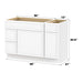 48" Oak Bathroom Vanity Cabinet without Top - 3 Drawers & 2 Doors - HomeBeyond