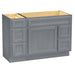 48" Oak Bathroom Vanity Cabinet without Top - 5 Drawers & 1 Door - HomeBeyond