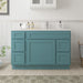 48" Oak Bathroom Vanity Cabinet without Top - 5 Drawers & 1 Door - HomeBeyond