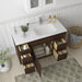 48" Oak Bathroom Vanity Cabinet without Top - 5 Drawers & 1 Door - HomeBeyond
