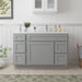 48" Oak Bathroom Vanity Cabinet without Top - 5 Drawers & 1 Door - HomeBeyond