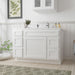 48" Oak Bathroom Vanity Cabinet without Top - 5 Drawers & 1 Door - HomeBeyond