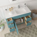 48" Oak Bathroom Vanity Cabinet without Top - 5 Drawers & 1 Door - HomeBeyond