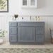 48" Oak Bathroom Vanity Cabinet without Top - 5 Drawers & 1 Door - HomeBeyond