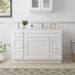 48" Oak Bathroom Vanity Cabinet without Top - 5 Drawers & 1 Door - HomeBeyond