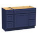 48" Oak Bathroom Vanity Cabinet without Top - 5 Drawers & 1 Door - HomeBeyond