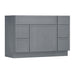 48" Oak Bathroom Vanity Cabinet without Top - 5 Drawers & 1 Door - HomeBeyond