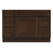 48" Oak Bathroom Vanity Cabinet without Top - 5 Drawers & 1 Door - HomeBeyond