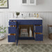 48" Oak Bathroom Vanity Cabinet without Top - 5 Drawers & 1 Door - HomeBeyond