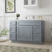 48" Oak Bathroom Vanity Cabinet without Top - 5 Drawers & 1 Door - HomeBeyond
