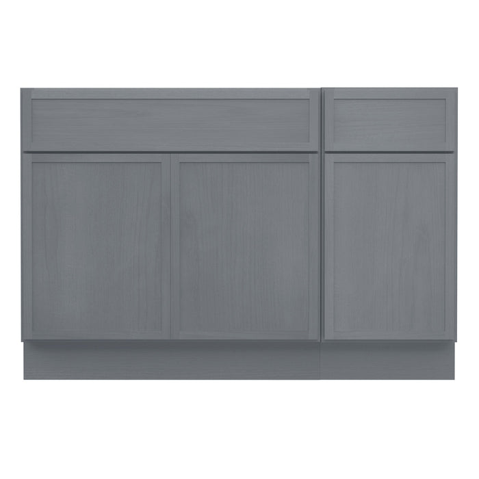 48" Plywood Bathroom Vanity Cabinet without Top - 1 Drawer & 3 Doors - HomeBeyond