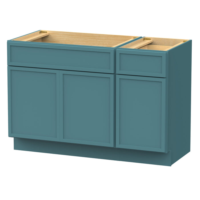 48" Plywood Bathroom Vanity Cabinet without Top - 1 Drawer & 3 Doors - HomeBeyond
