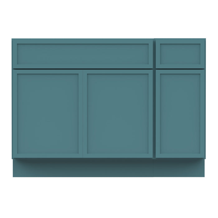 48" Plywood Bathroom Vanity Cabinet without Top - 1 Drawer & 3 Doors - HomeBeyond
