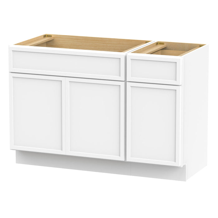 48" Plywood Bathroom Vanity Cabinet without Top - 1 Drawer & 3 Doors - HomeBeyond
