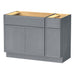 48" Plywood Bathroom Vanity Cabinet without Top - 1 Drawer & 3 Doors - HomeBeyond