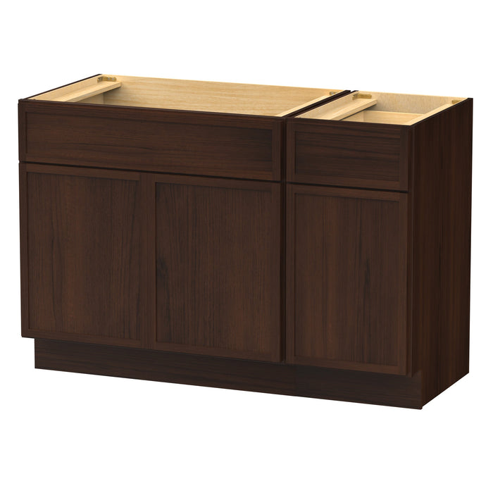 48" Plywood Bathroom Vanity Cabinet without Top - 1 Drawer & 3 Doors - HomeBeyond