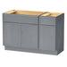 48" Plywood Bathroom Vanity Cabinet without Top - 1 Drawer & 3 Doors - HomeBeyond