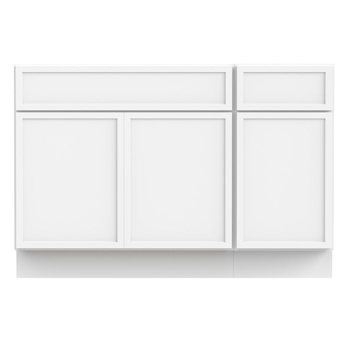 48" Plywood Bathroom Vanity Cabinet without Top - 1 Drawer & 3 Doors - HomeBeyond