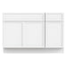 48" Plywood Bathroom Vanity Cabinet without Top - 1 Drawer & 3 Doors - HomeBeyond