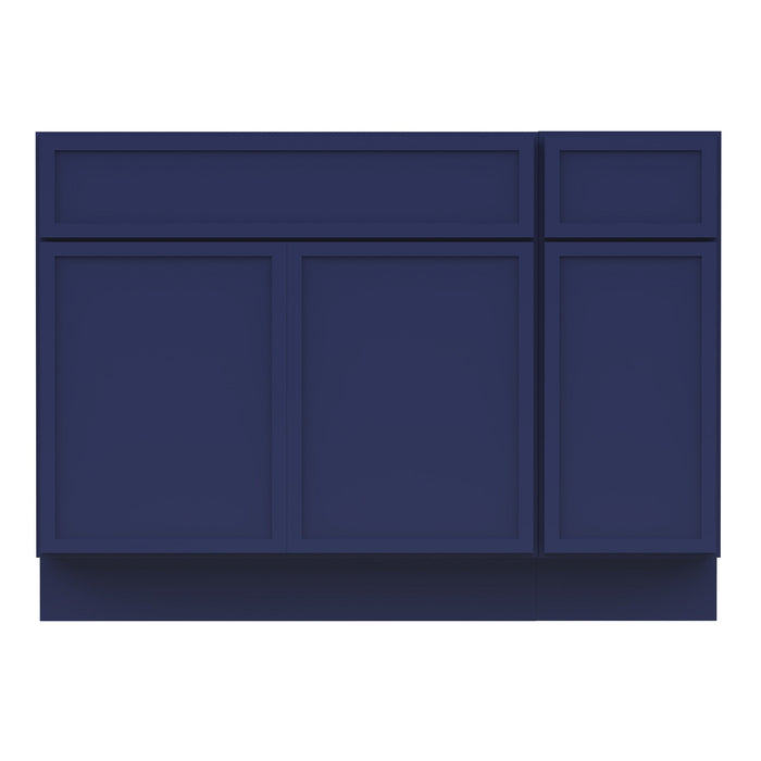 48" Plywood Bathroom Vanity Cabinet without Top - 1 Drawer & 3 Doors - HomeBeyond