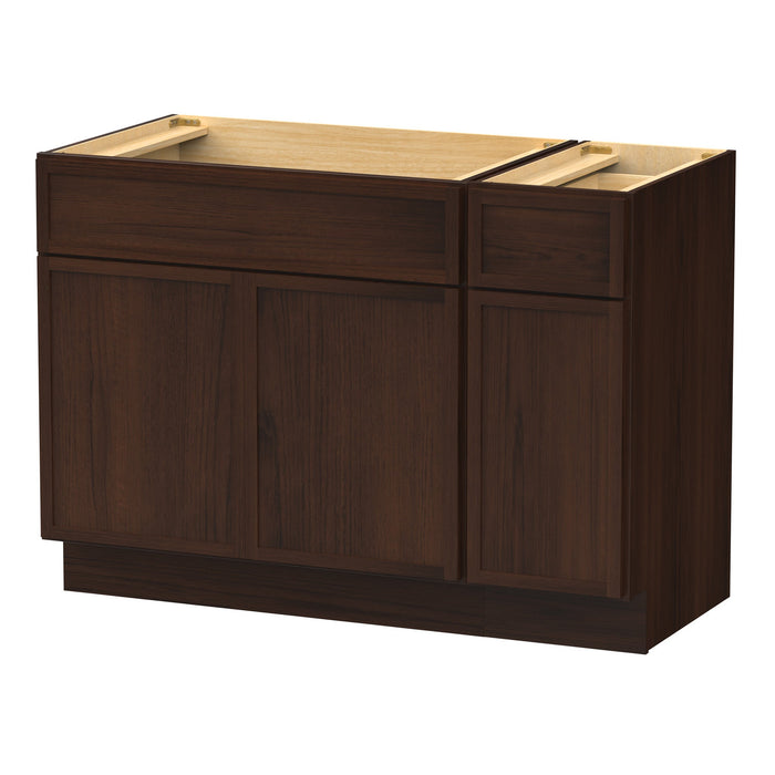 48" Plywood Bathroom Vanity Cabinet without Top - 1 Drawer & 3 Doors - HomeBeyond