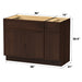 48" Plywood Bathroom Vanity Cabinet without Top - 1 Drawer & 3 Doors - HomeBeyond