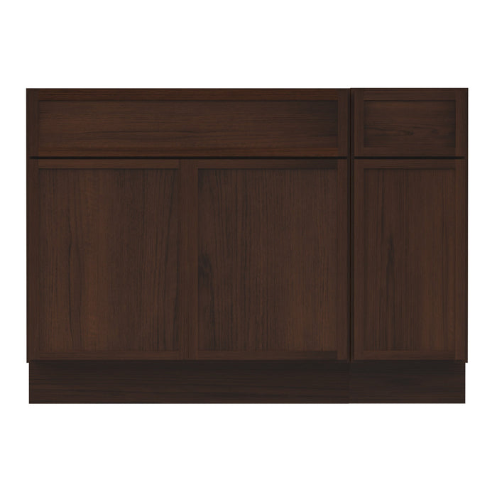 48" Plywood Bathroom Vanity Cabinet without Top - 1 Drawer & 3 Doors - HomeBeyond