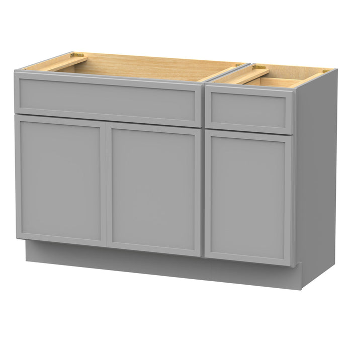 48" Plywood Bathroom Vanity Cabinet without Top - 1 Drawer & 3 Doors - HomeBeyond