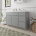 48" Plywood Bathroom Vanity Cabinet without Top - 3 Drawers & 1 Door - HomeBeyond