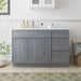 48" Plywood Bathroom Vanity Cabinet without Top - 3 Drawers & 1 Door - HomeBeyond