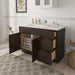 48" Plywood Bathroom Vanity Cabinet without Top - 3 Drawers & 1 Door - HomeBeyond