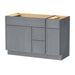 48" Plywood Bathroom Vanity Cabinet without Top - 3 Drawers & 2 Doors - HomeBeyond