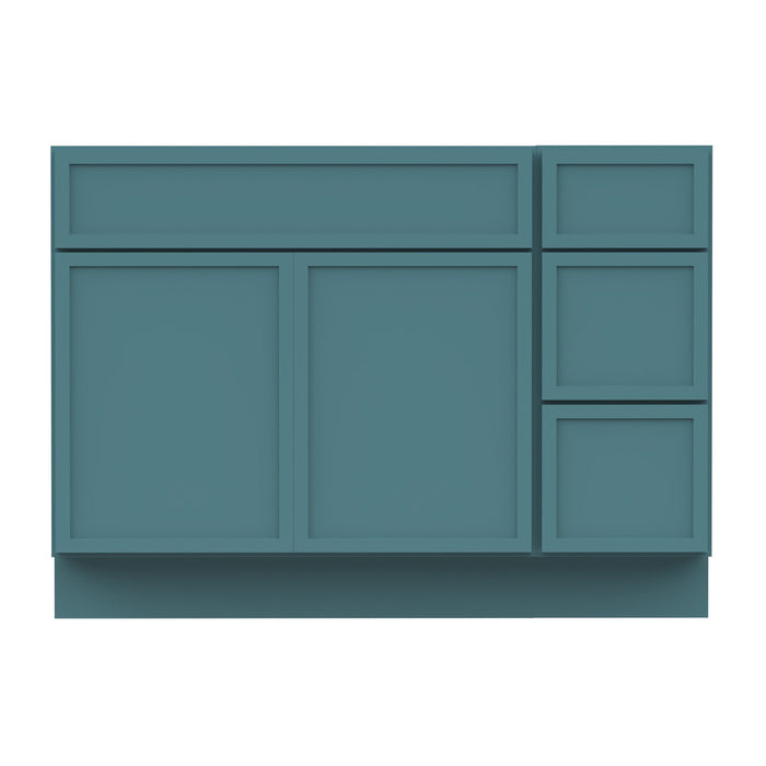 48" Plywood Bathroom Vanity Cabinet without Top - 3 Drawers & 2 Doors - HomeBeyond