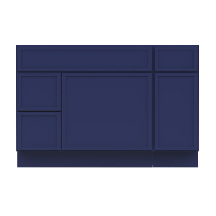 48" Plywood Bathroom Vanity Cabinet without Top - 3 Drawers & 2 Doors - HomeBeyond