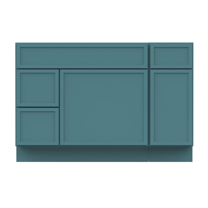 48" Plywood Bathroom Vanity Cabinet without Top - 3 Drawers & 2 Doors - HomeBeyond