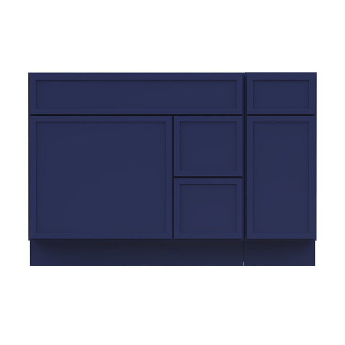 48" Plywood Bathroom Vanity Cabinet without Top - 3 Drawers & 2 Doors - HomeBeyond